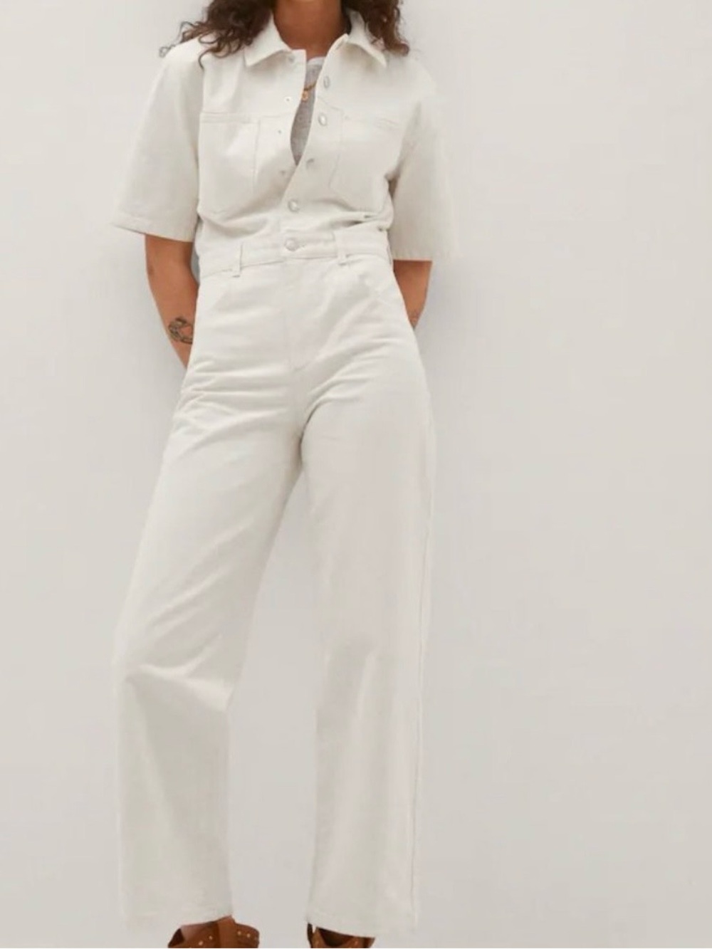 Mango Denim Jumpsuit
